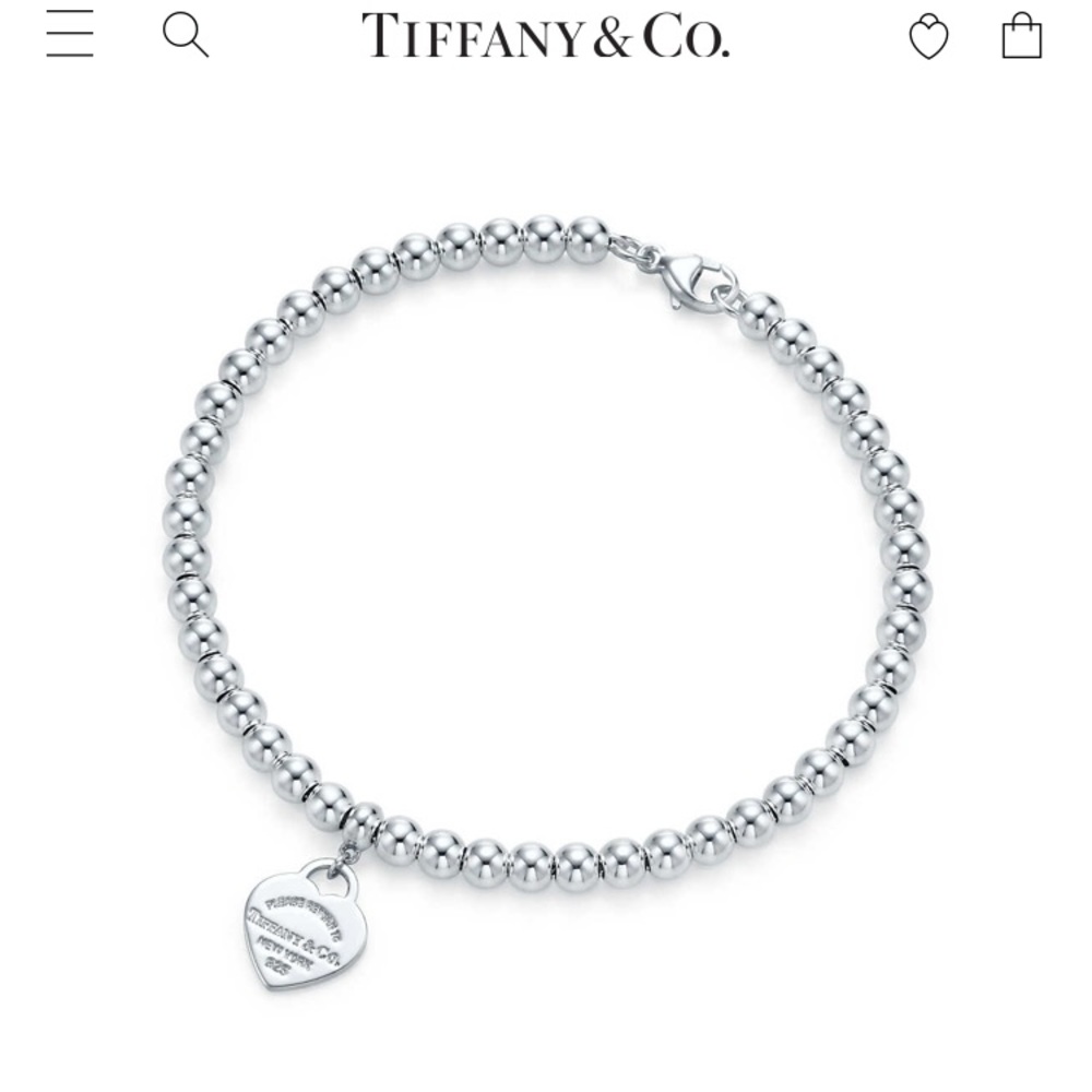 Return to Tiffany beaded bracelet (silver)